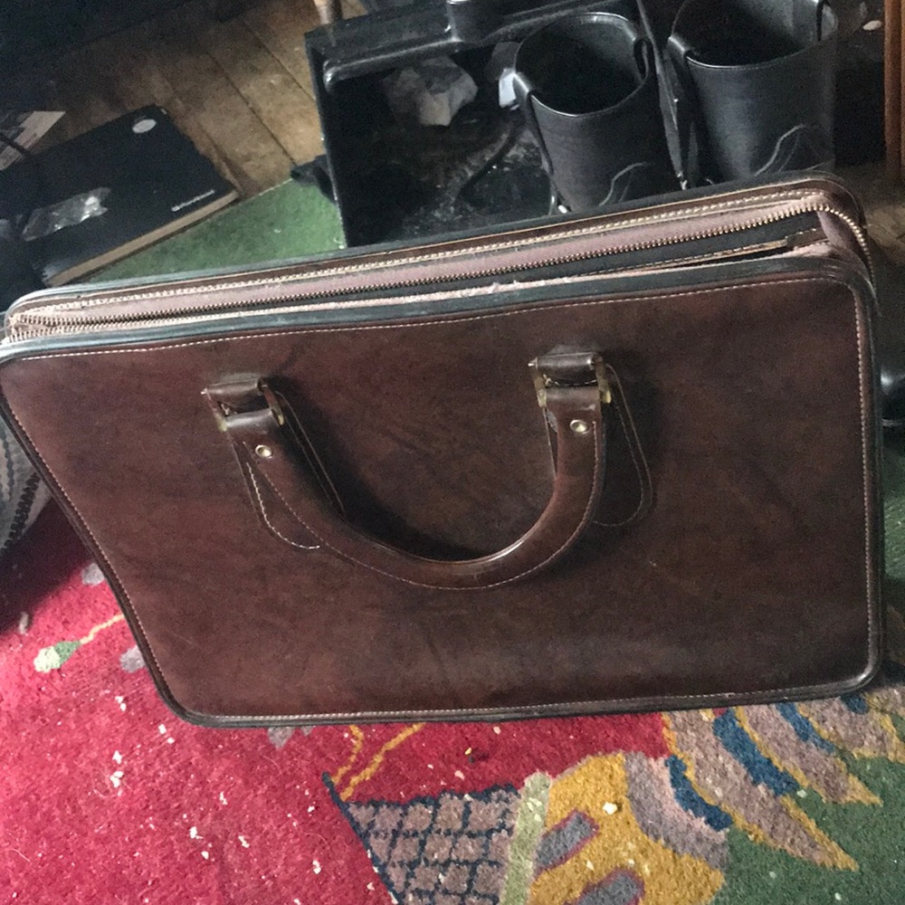 Leather briefcase